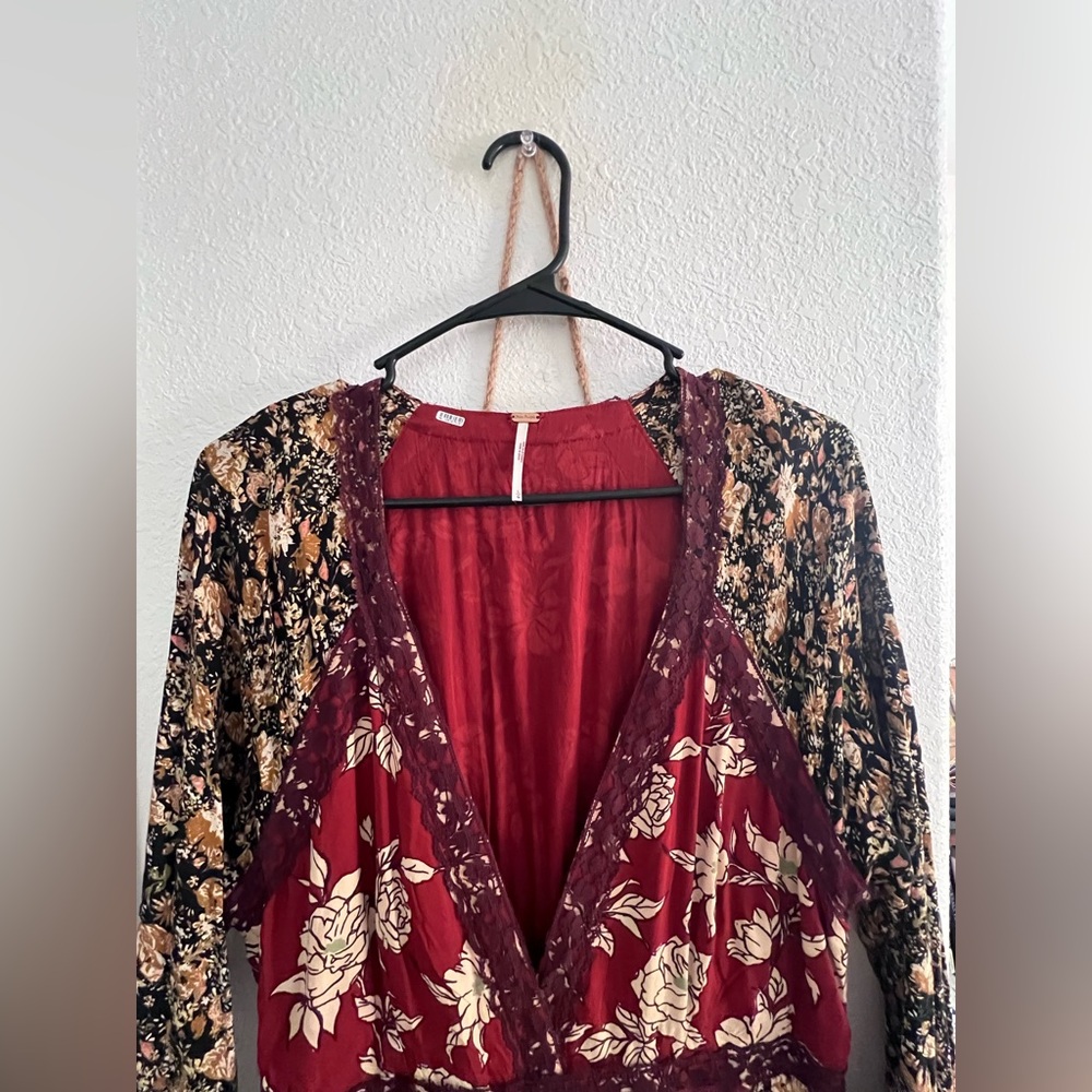 FREE PEOPLE TILDA WRAP DRESS NWOT LARGE - Picture 5 of 11